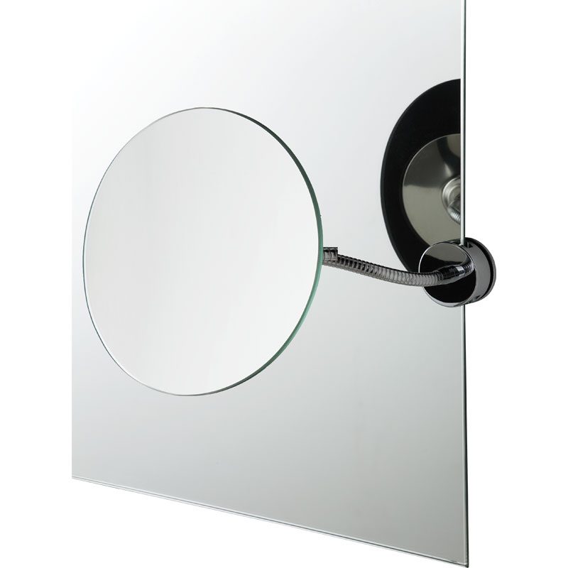 Specchio ingranditore tondo filo lucido con flessibile e con morsetto per  specchio - Linea G